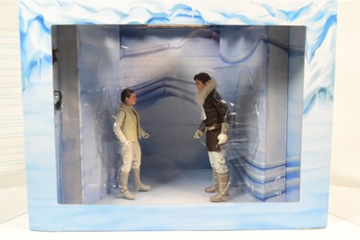 Lot 349 - STAR WARS - THE BLACK SERIES - HAN SOLO & PRINCESS LEIA FIGURE SET