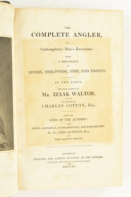Lot 168 - WALTON, IZAAK. 1815 THE COMPLETE ANGLER SECOND BAGSTER EDITION