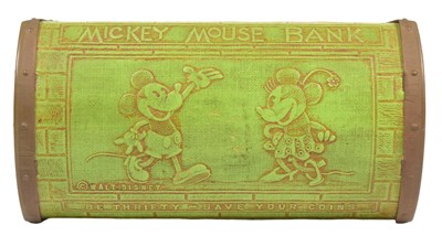 Lot 39 - MICKEY MOUSE - VINTAGE ZELL PRODUCTS MICKEY MOUSE MONEY BOX
