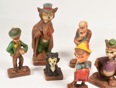 Lot 315 - PINOCCHIO - VINTAGE PINOCCHIO SYROCO WOOD FIGURINES