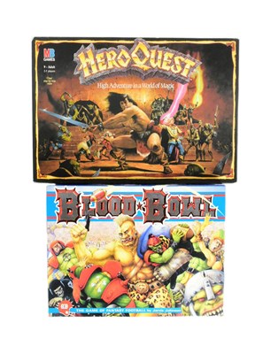 Lot 716 - FANTASY BOARD GAMES - BLOOD BOWL & HERO QUEST