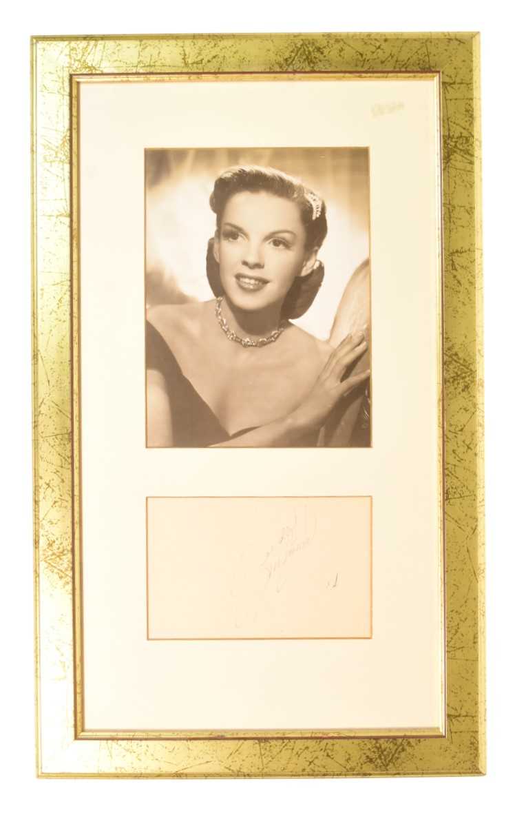 Lot 155 - JUDY GARLAND (1922-1969) - WIZARD OF OZ - AUTOGRAPH
