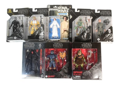 Lot 256 - STAR WARS - THE BLACK SERIES - 6" BOXED ACTION FIGURES