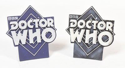 Lot 644 - DOCTOR WHO - ROBERT HARROP - X2 HAND PAINTED COLLECTOR PLAQUES