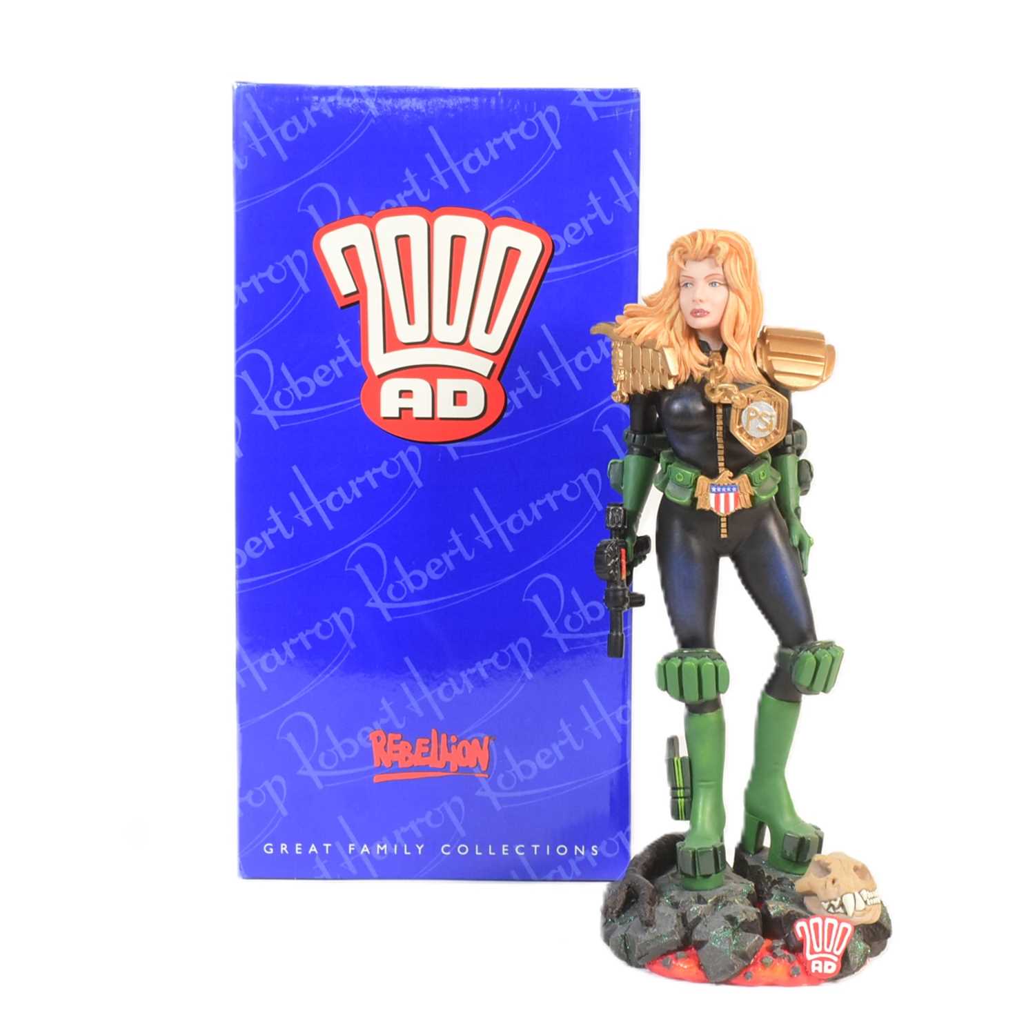 Lot 631 - 2000AD JUDGE DREDD - ROBERT HARROP - LARGE SCALE RESIN STATUE