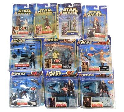 Lot 370 - STAR WARS - ATTACK OF THE CLONES - HASBRO CARDED ACTION FIGURES