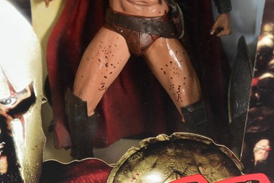 Lot 647 - 300 - TWO BOXED NECA 300 MOVIE ACTION FIGURES