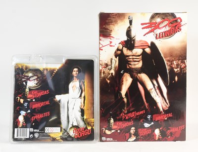 Lot 647 - 300 - TWO BOXED NECA 300 MOVIE ACTION FIGURES