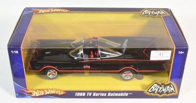 Lot 41 - DIECAST - HOT WHEELS 1/18 SCALE DIECAST BATMOBILE