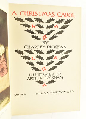 Lot 216 - RACKHAM, ARTHUR. 1933 A CHRISTMAS CAROL CHARLES DICKENS CHEAP EDITION