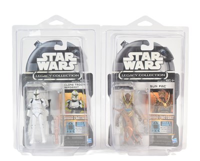 Lot 391 - STAR WARS - LEGACY COLLECTION - DROID FACTORY - CARDED ACTION FIGURES