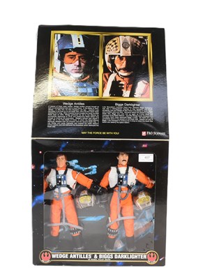 Lot 407 - STAR WARS - KENNER 12" SCALE WEDGE & BIGGS ACTION FIGURE SET