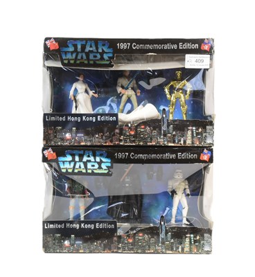 Lot 409 - STAR WARS - 1997 COMMEMORATIVE EDITION TRIPLE-FIGURE SETS