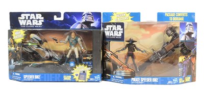 Lot 424 - STAR WARS - THE CLONE WARS - BOXED PLAYSETS