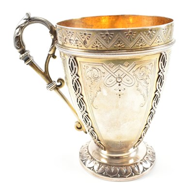 Lot 46 - VICTORIAN HALLMARKED SILVER CHRISTENING CUP FREDERICK ELKINGTON