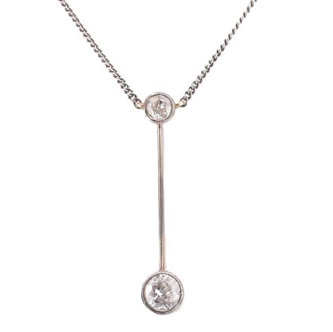 Lot 75 - DIAMOND PENDANT NECKLACE