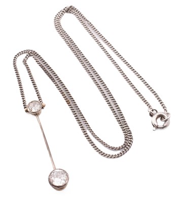 Lot 75 - DIAMOND PENDANT NECKLACE