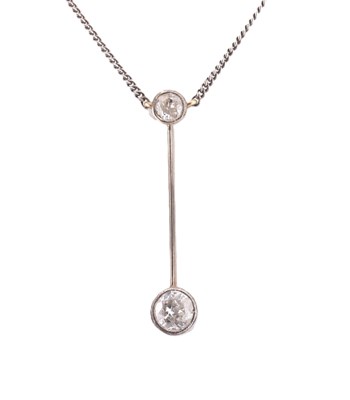 Lot 75 - DIAMOND PENDANT NECKLACE