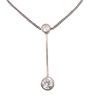 Lot 75 - DIAMOND PENDANT NECKLACE