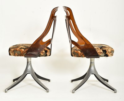 Lot 422 - GRAFTON, USA - SIX MID CENTURY METAL & ACRYLIC DINING CHAIRS