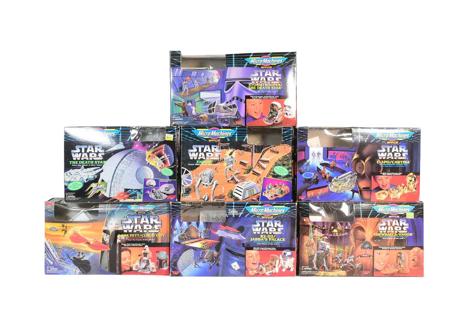 Lot 498 - STAR WARS - VINTAGE GALOOB MICRO MACHINES STAR WARS PLAYSETS