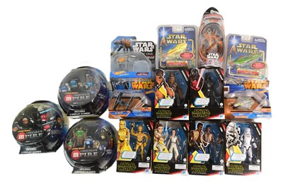 Lot 448 - STAR WARS - COLLECTION OF CARDED / BOXED ACTION FIGURES & VEHICLES