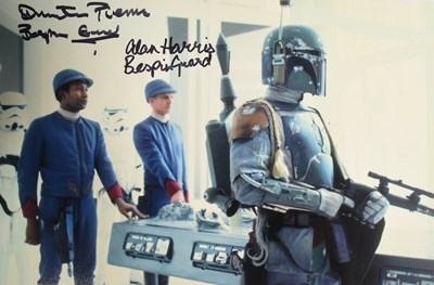 Lot 447 - STAR WARS - EMPIRE STRIKES BACK - MULTI-SIGNED 8X12" PHOTO