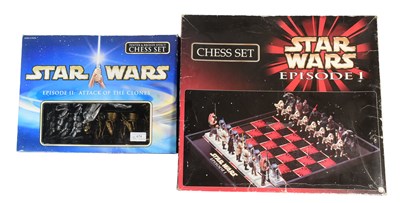 Lot 474 - STAR WARS - CHESS - TWO BOXED SETS