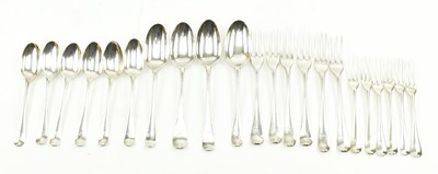 Lot 38 - 19TH CENTURY IRISH HALLMARKED COLLECTION OF SILVER FLATWARE