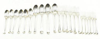 Lot 38 - 19TH CENTURY IRISH HALLMARKED COLLECTION OF SILVER FLATWARE