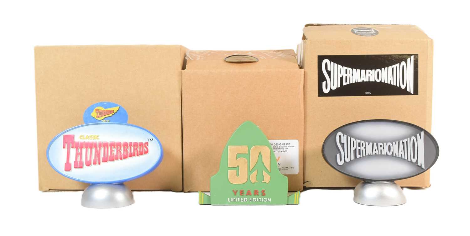 Lot 696 - THUNDERBIRDS – GERRY ANDERSON – COLLECTOR PLAQUES
