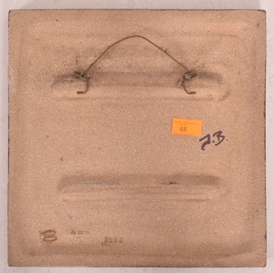 Lot 65 - NOOMI BACKHAUSEN - ROAD RELIEF - A DANISH STONEWARE WALL HANGING