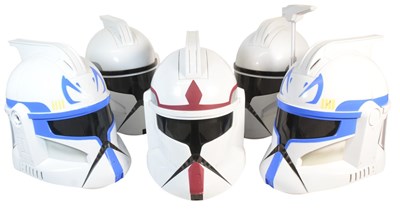 Lot 498 - STAR WARS - COLLECTION OF CLONE TROOPER HELMETS