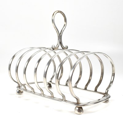 Lot 96 - 19TH CENTURY VICTORIAN HALLMARKED SILVER TOAST RACK