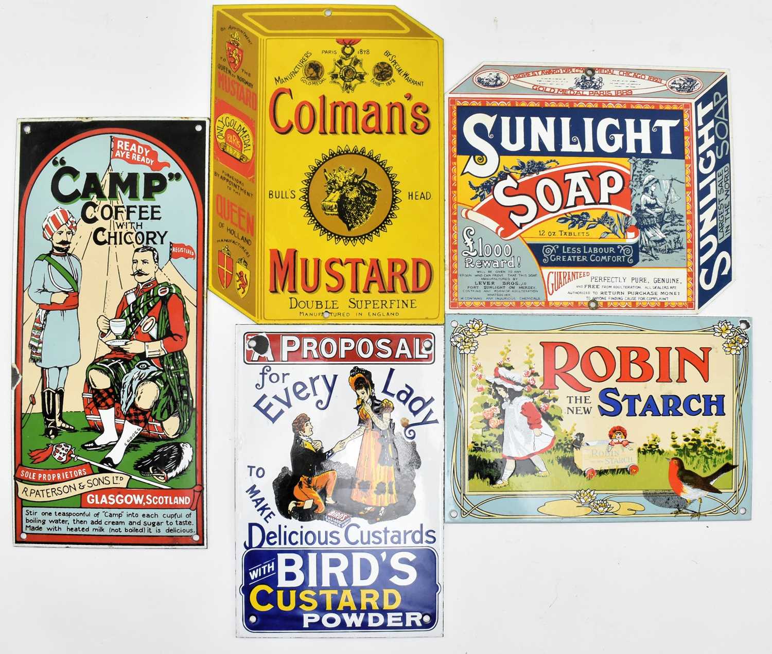 Lot 37 - SELECTION OF REPRODUCTION POINT OF SALE ENAMEL SIGNS