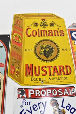 Lot 37 - SELECTION OF REPRODUCTION POINT OF SALE ENAMEL SIGNS
