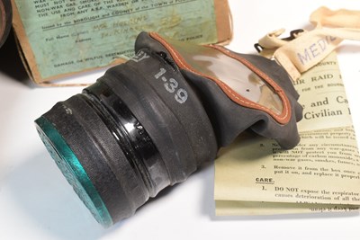Lot 312 - COLLECTION OF WWII SECOND WORLD WAR GAS MASKS