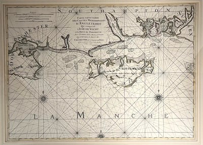 Lot 244 - BRITISH ISLES. LATE 17TH CENTURY FRENCH ENGRAVED MAP OF THE SOUTH