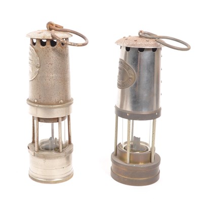 Lot 251 - HAILWOOD & ACKROYD - TWO METAL 20TH CENTURY SAFETY MINERS' LAMPS