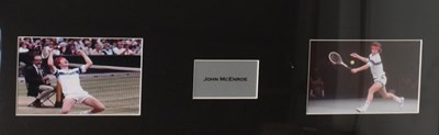 Lot 227 - TENNIS - JOHN MCENROE - AUTOGRAPHED SHIRT DISPLAY