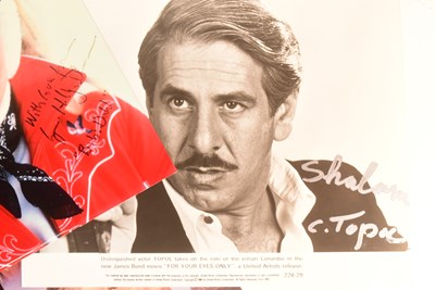 Lot 66 - JAMES BOND 007 - FOR YOUR EYES ONLY (1981) - COLLECTION OF AUTOGRAPHS