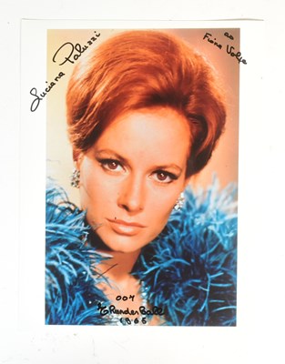 Lot 194 - JAMES BOND 007 - THUNDERBALL (1965) - BOND GIRL SIGNED PHOTOGRAPHS