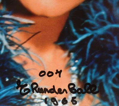 Lot 194 - JAMES BOND 007 - THUNDERBALL (1965) - BOND GIRL SIGNED PHOTOGRAPHS