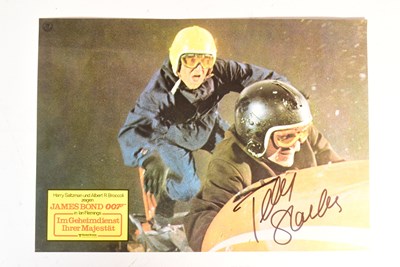 Lot 28 - JAMES BOND 007 - TELLY SAVALAS - ON HER MAJESTY'S SECRET SERVICE SIGNED - B'BC