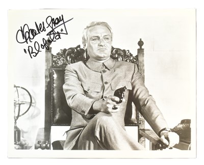 Lot 22 - JAMES BOND 007 - CHARLES GRAY - DIAMONDS ARE FOREVER - RARE SIGNED 8X10"