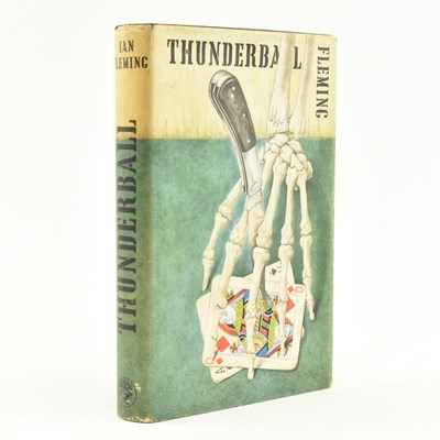 Lot 60 - FLEMING, IAN. 1961 THUNDERBALL FIRST EDITION IN DUST WRAPPER, SIGNATURE TO FFEP