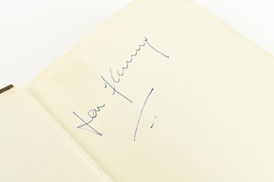Lot 60 - FLEMING, IAN. 1961 THUNDERBALL FIRST EDITION IN DUST WRAPPER, SIGNATURE TO FFEP
