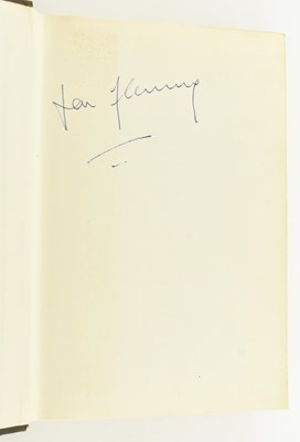 Lot 60 - FLEMING, IAN. 1961 THUNDERBALL FIRST EDITION IN DUST WRAPPER, SIGNATURE TO FFEP