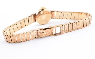 Lot 24 - LADIES 9CT GOLD ROLEX PRECISION WRISTWATCH