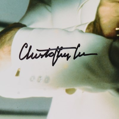 Lot 4 - JAMES BOND 007 - SIR CHRISTOPHER LEE (D.2015) - SIGNED 8X10" PHOTO - UACC